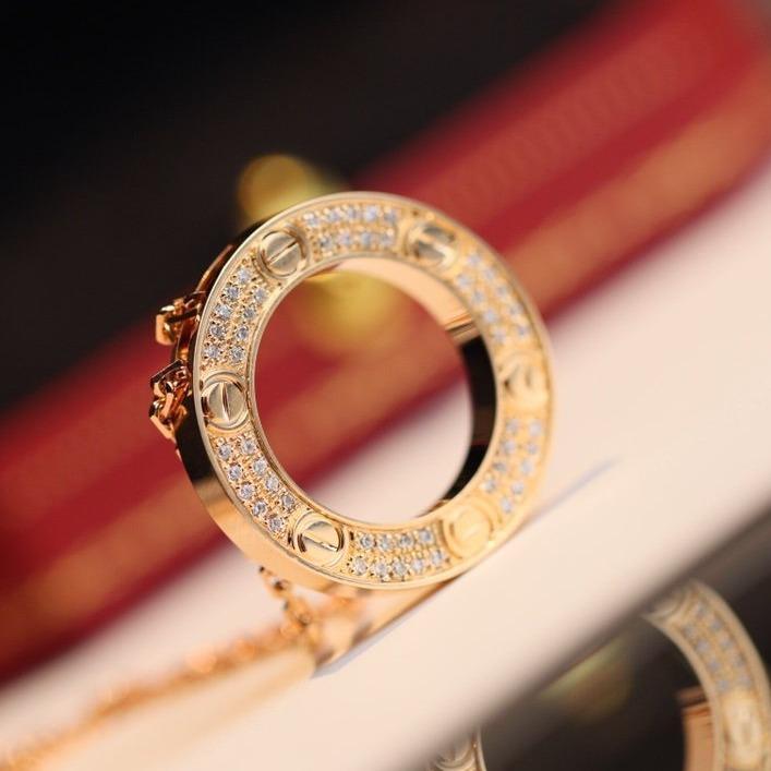 [Renovia Jewelry]LOVE NECKLACE ADJUSTABLE ROSE GOLD