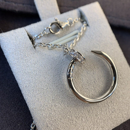 [Renovia Jewelry]JUSTE NECKLACE SILVER DIAMONDS