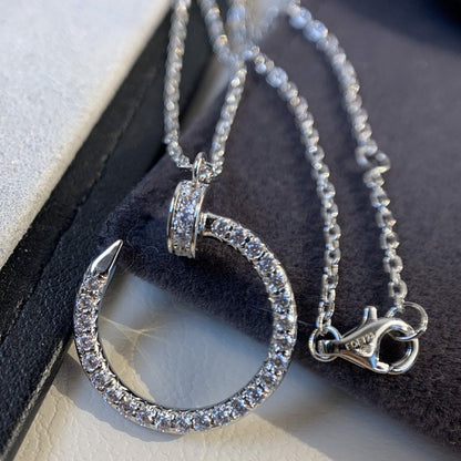 [Renovia Jewelry]JUSTE NECKLACE SILVER DIAMONDS