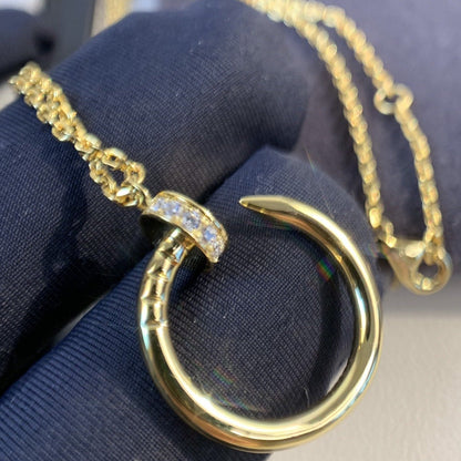 [Renovia Jewelry]JUSTE NECKLACE GOLD DIAMONDS