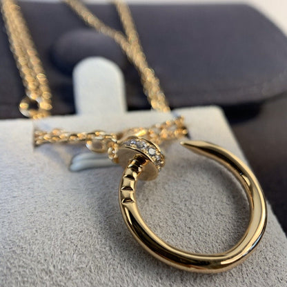 [Renovia Jewelry]JUSTE NECKLACE PINK GOLD DIAMONDS