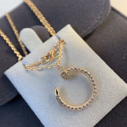 [Renovia Jewelry]JUSTE NECKLACE PINK GOLD DIAMONDS