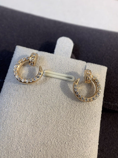 [Renovia Jewelry]JUSTE EARRINGS GOLD DIAMONDS
