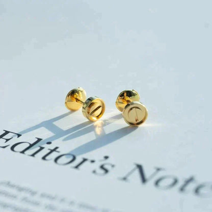 [Renovia Jewelry]LOVE EARRINGS GOLD 10MM