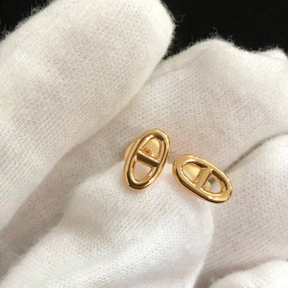[Renovia Jewelry]CHAINE SMALL EARRINGS GOLD AND SILVER