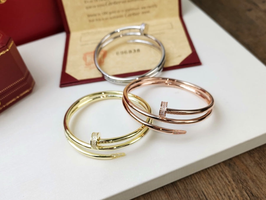[Renovia Jewelry]JUSTE BRACELET 3.5MM DOUBLE ROW DIAMOND