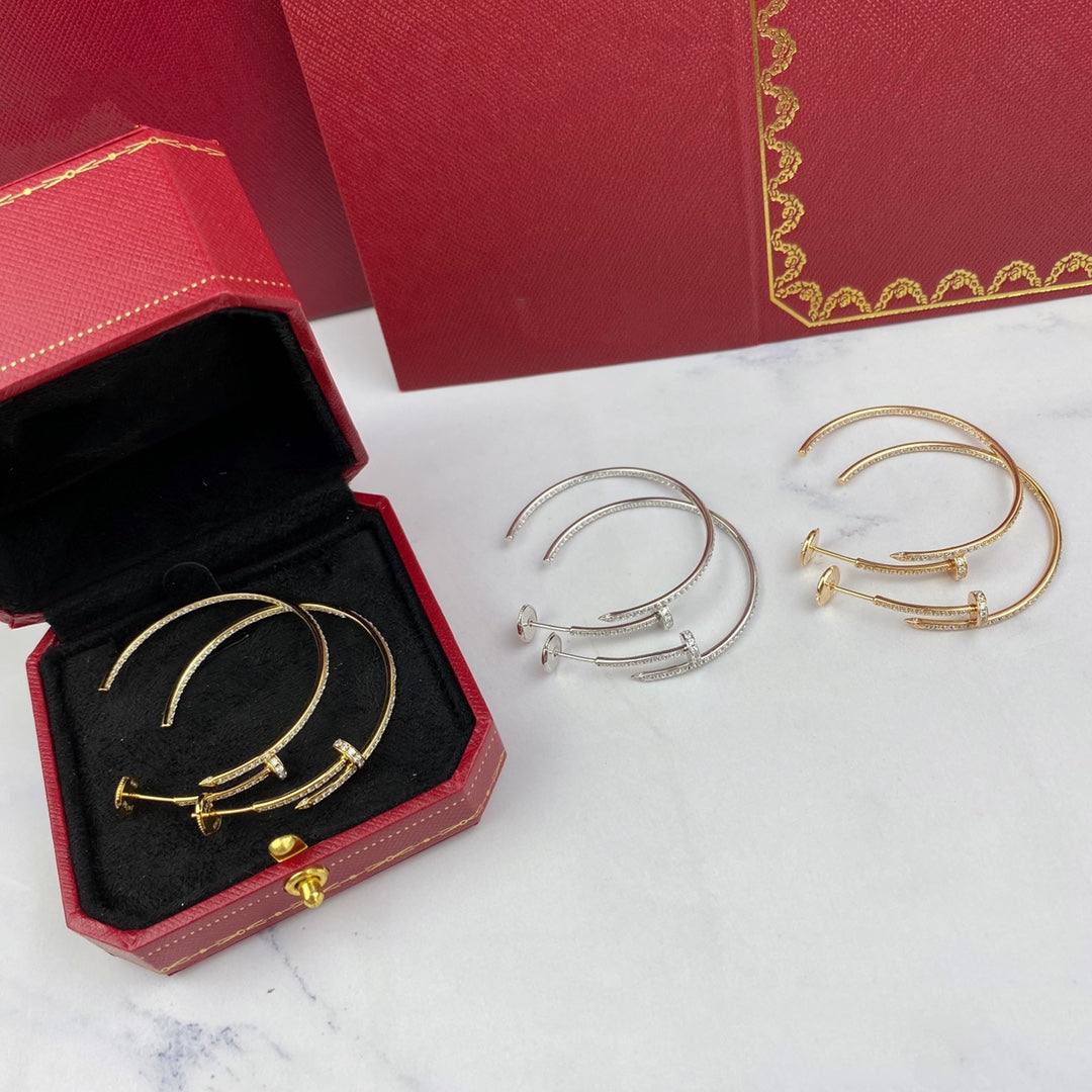 [Renovia Jewelry]JUSTE EARRINGS FULL DIAMONDS 1.8MM