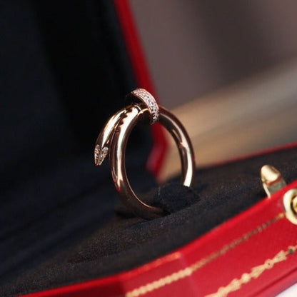 [Renovia Jewelry]JUSTE RING 2.65MM PINK GOLD DIAMOND
