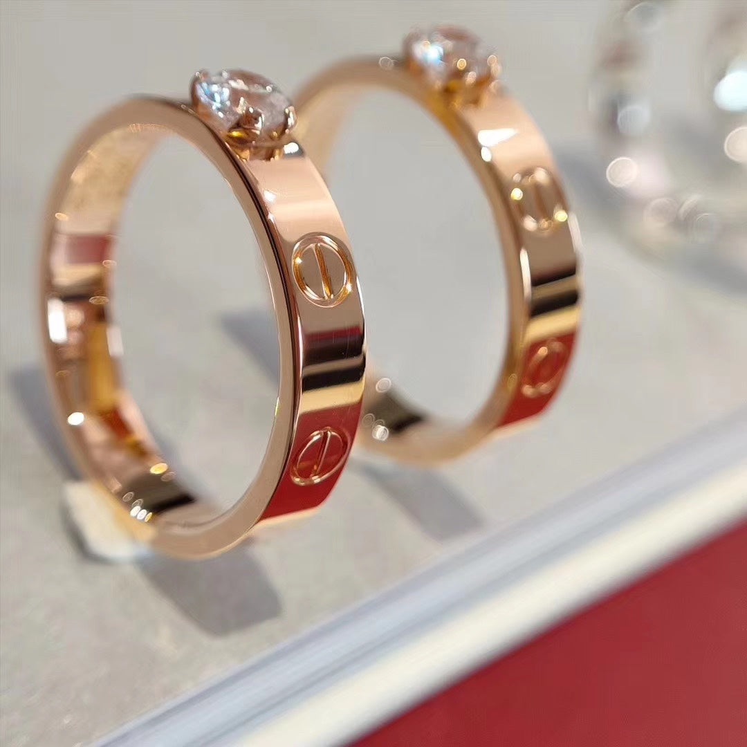[Renovia Jewelry]LOVE RING 3.6MM 1 BIG DIAMOND