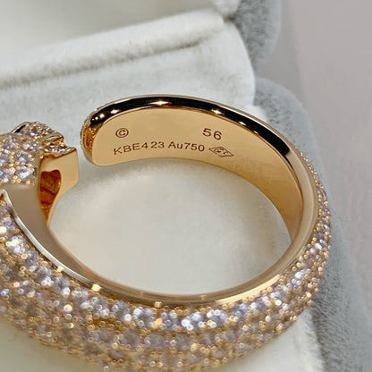 [Renovia Jewelry]PANTHERE PINK GOLD DIAMOND RING