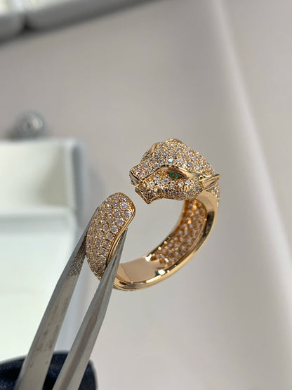 [Renovia Jewelry]PANTHERE PINK GOLD DIAMOND RING