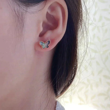 [Renovia Jewelry]BUTTERFLY DARK MOP  EARRINGS