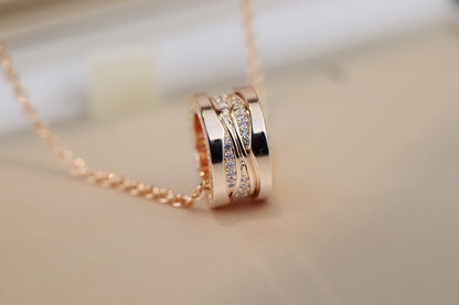 [Renovia Jewelry]ZERO 1 PINK GOLD DIAMOND NECKLACE