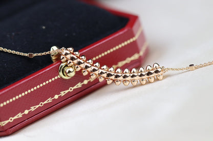 [Renovia Jewelry]CLASH PINK GOLD NECKLACE