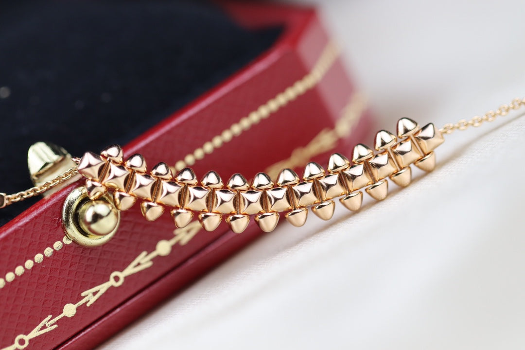 [Renovia Jewelry]CLASH PINK GOLD NECKLACE