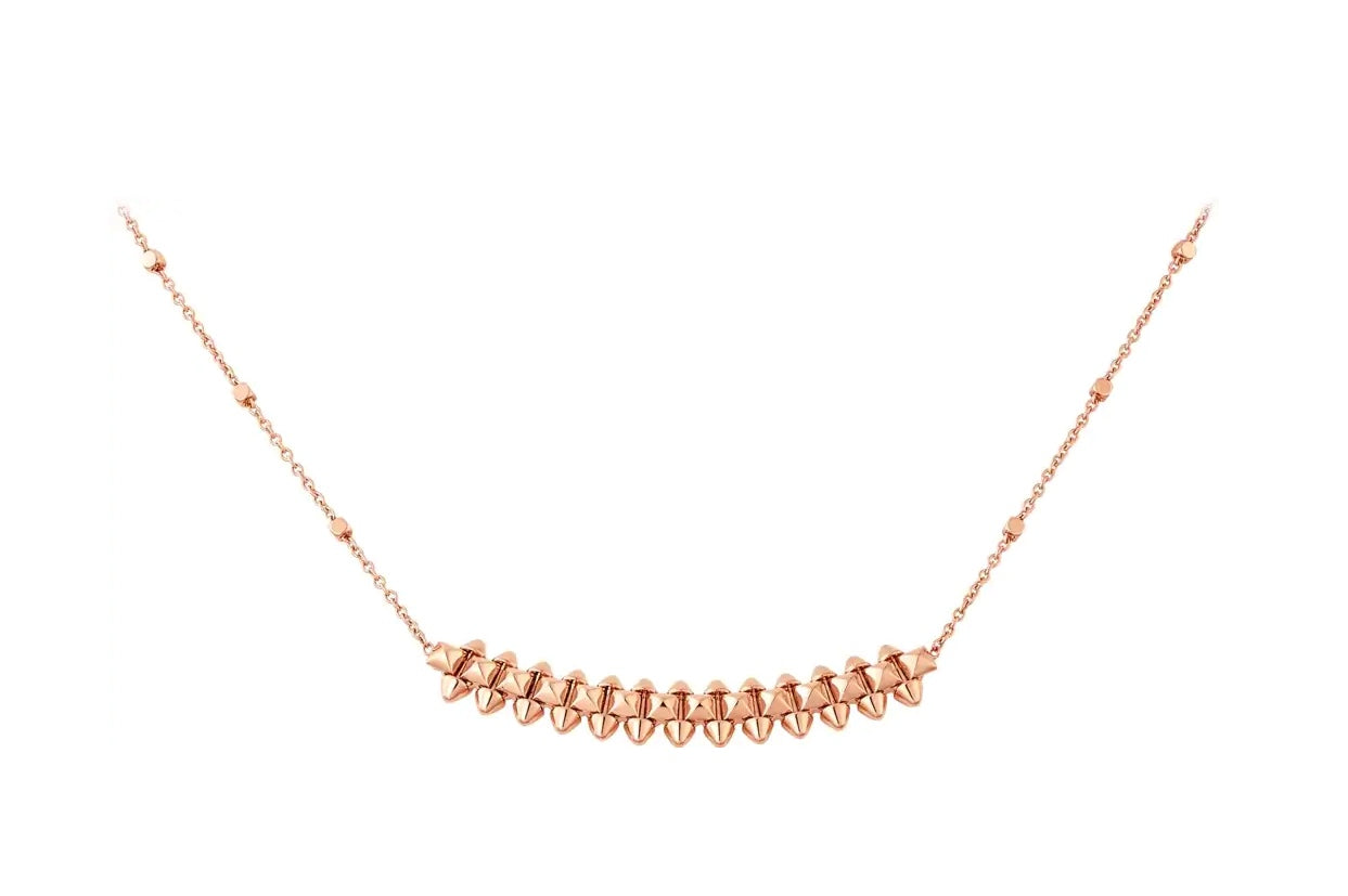 [Renovia Jewelry]CLASH PINK GOLD NECKLACE