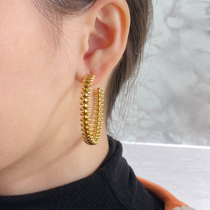 [Renovia Jewelry]CLASH HOOP EARRINGS