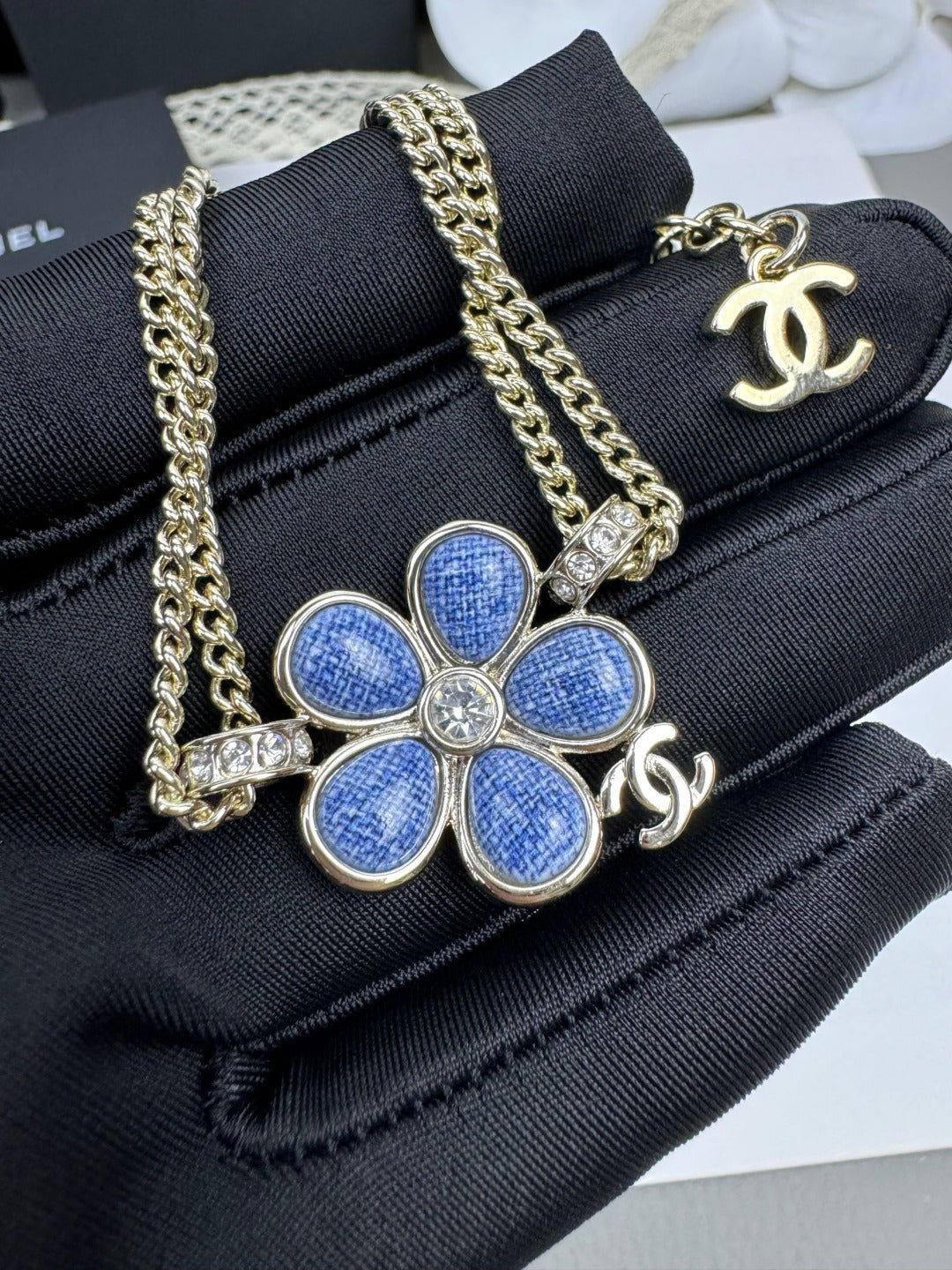 [Renovia Jewelry]VOLTE New Blue Floral Double-Layer Bracelet