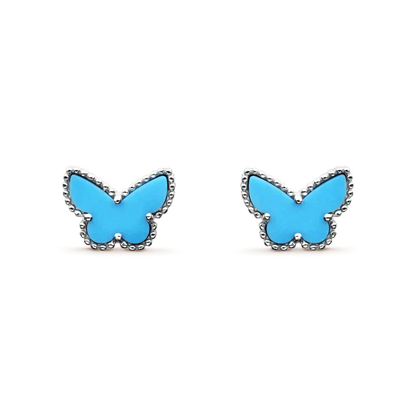 [Renovia Jewelry]BUTTERFLY TURQUOISE EARRINGS SILVER