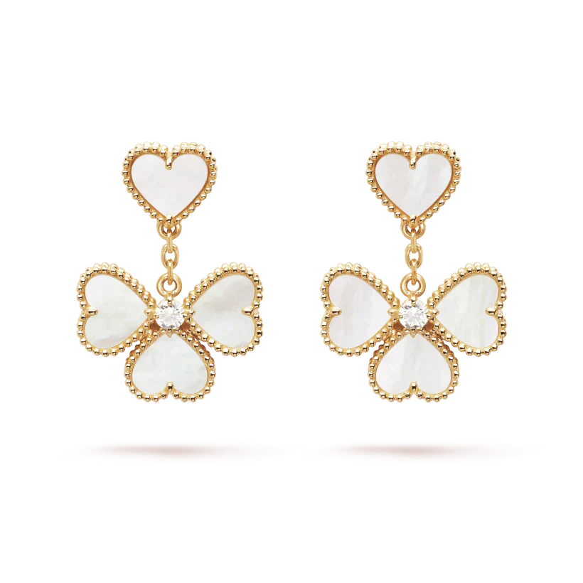 [Renovia Jewelry]CLOVER SWEET WHITE MOP EARRINGS