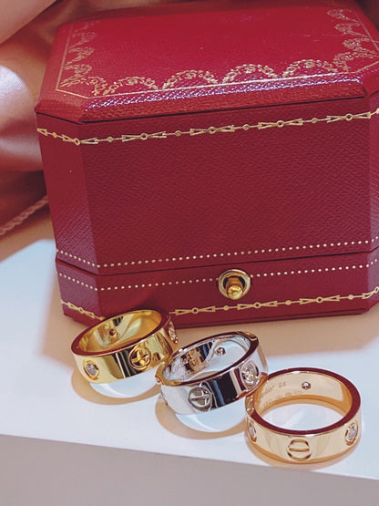 [Renovia Jewelry]Three-Diamond Ring