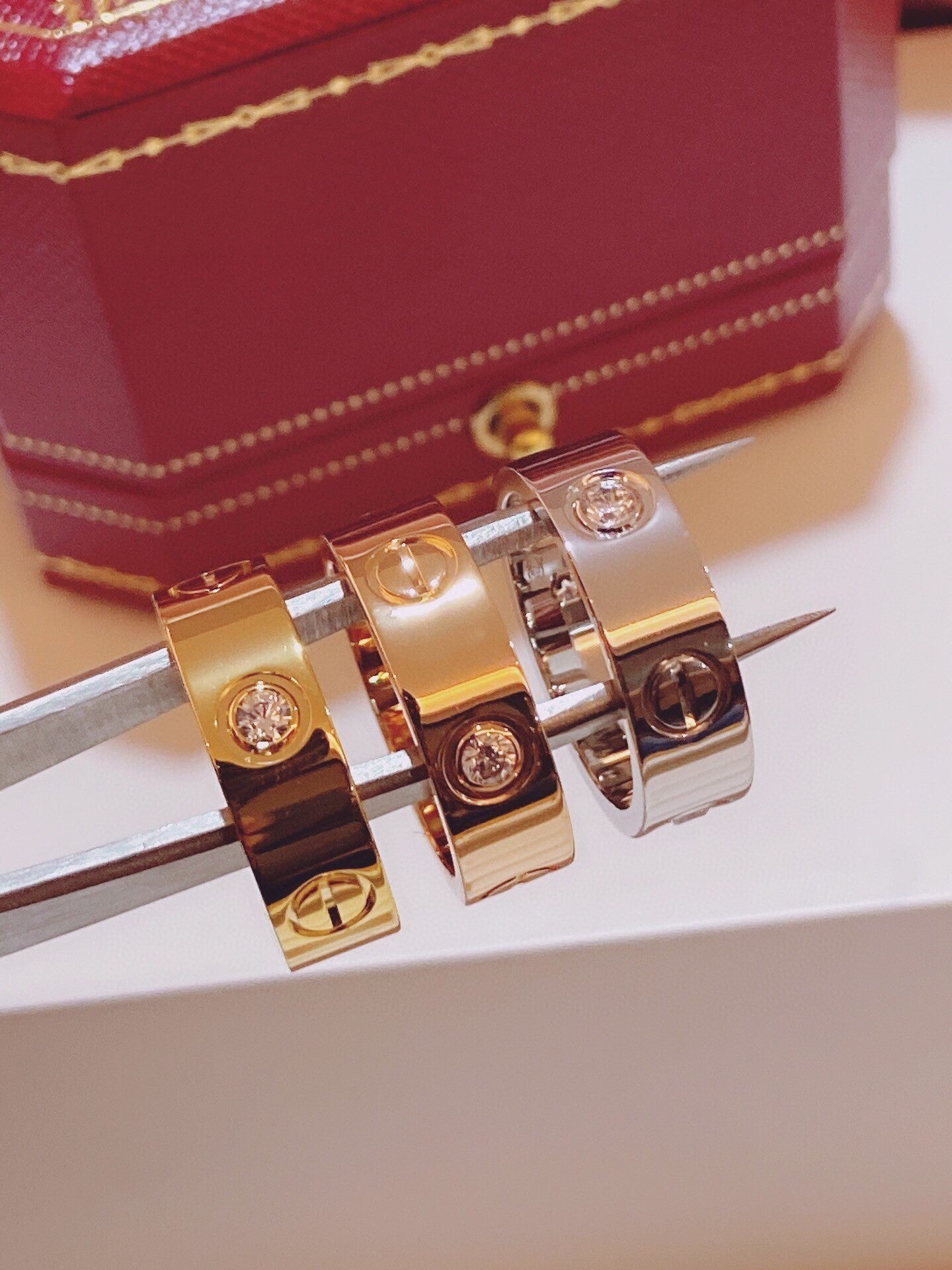 [Renovia Jewelry]Three-Diamond Ring