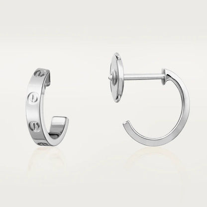 [Renovia Jewelry]LOVE EARRINGS 2.65MM SILVER