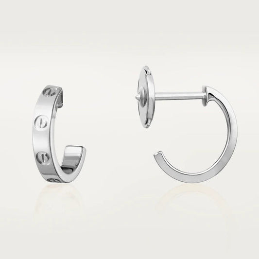 [Renovia Jewelry]LOVE EARRINGS 2.65MM SILVER