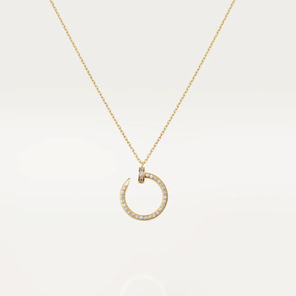 [Renovia Jewelry]JUSTE NECKLACE GOLD DIAMONDS