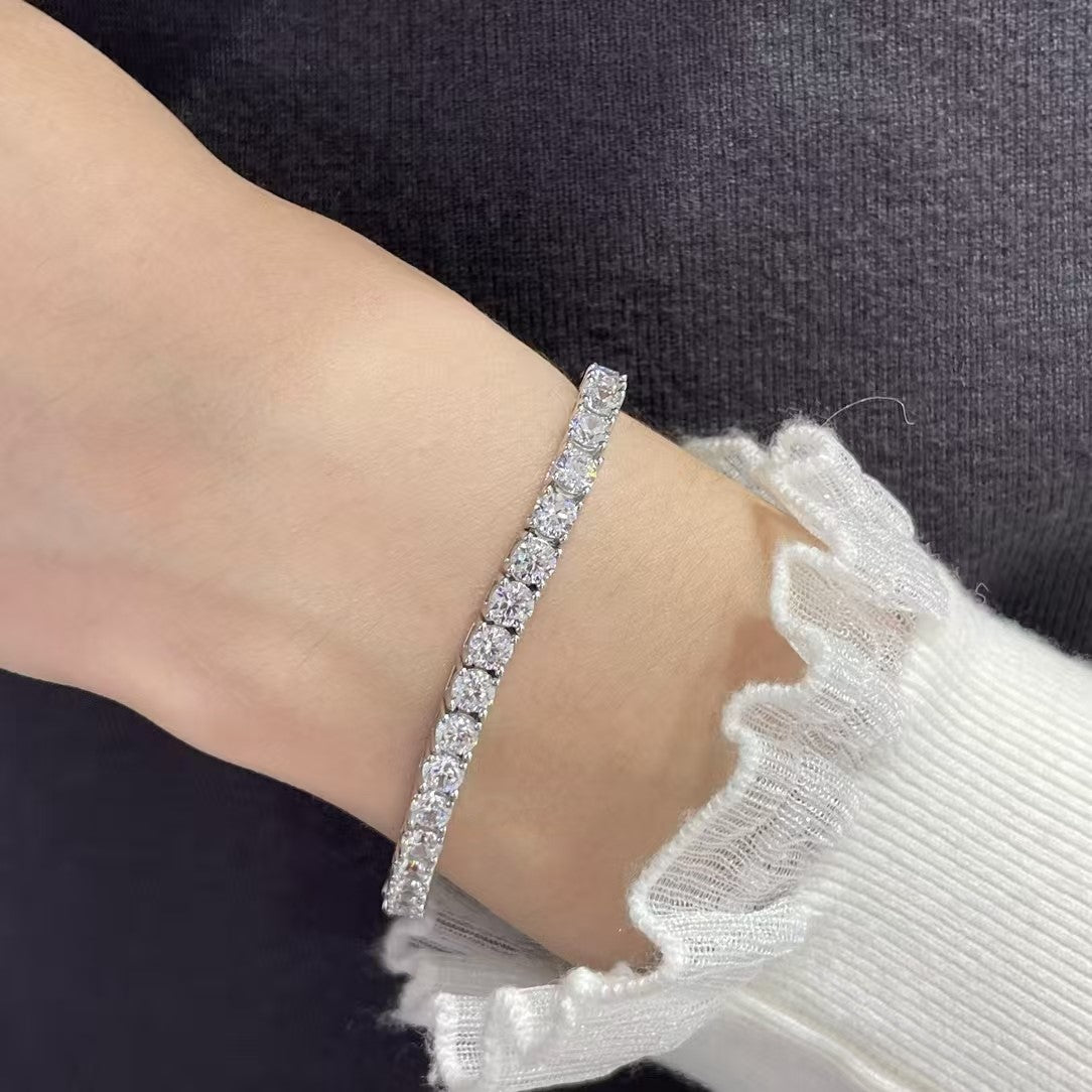 [Renovia Jewelry jewelrys]TENNIS BRACELET WITH FULL DIAMOND SETTING