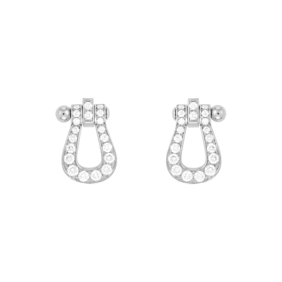 [Renovia Jewelry]FORCE 10 FULL DIAMOND STUD EARRINGS MINI MODEL