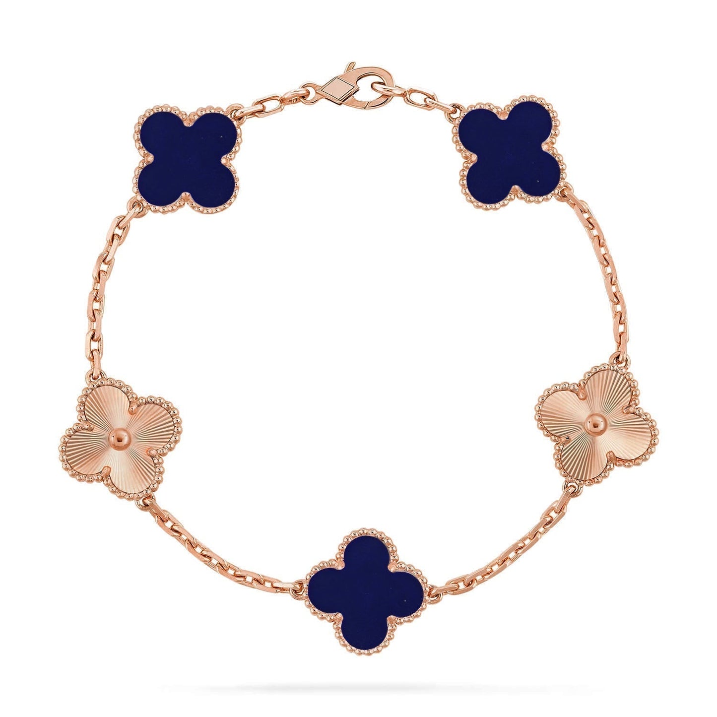 [Renovia Jewelry]CLOVER 5 MOTIF LAPIS LAZULI BRACELET COLLECTION