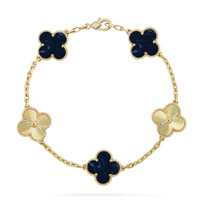 [Renovia Jewelry]CLOVER 5 MOTIF PIETERSITE BRACELET COLLECTION