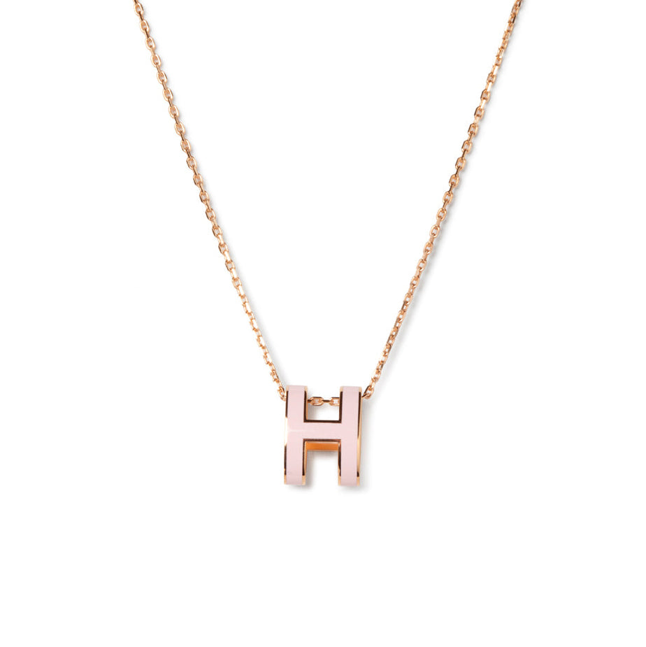 [Renovia Jewelry]POP H PEDANT PINK GOLD