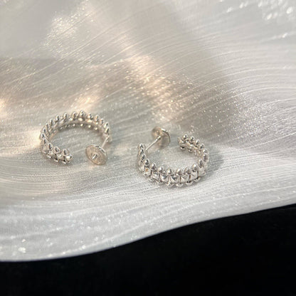 [Renovia Jewelry]CLASH SMALL HOOP EARRINGS