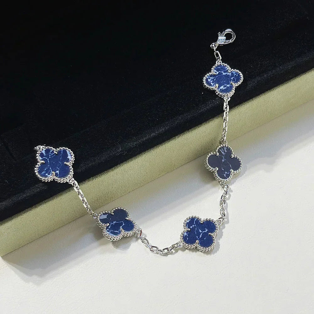 [Renovia Jewelry]CLOVER 5 MOTIF PIETERSITE BRACELET COLLECTION
