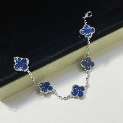 [Renovia Jewelry]CLOVER 5 MOTIF PIETERSITE BRACELET COLLECTION