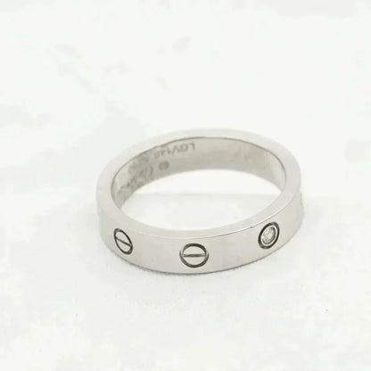 [Renovia Jewelry]LOVE RING 4MM 1 DIAMOND SILVER
