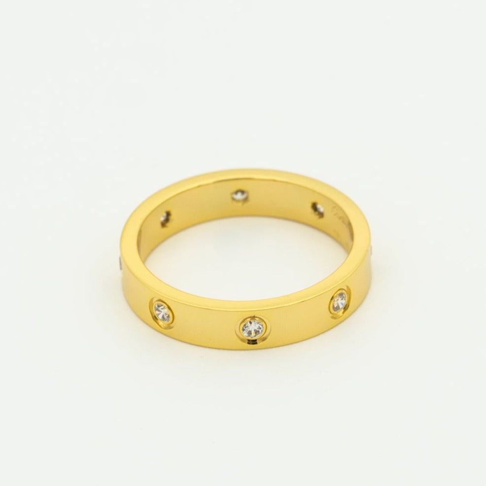 [Renovia Jewelry]LOVE RING 3.6MM 8 DIAMONDS