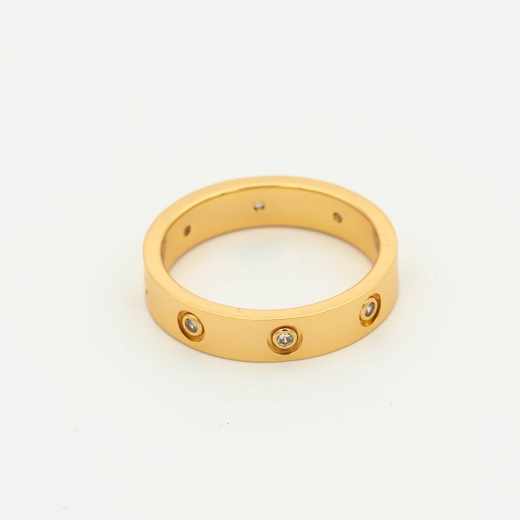 [Renovia Jewelry]LOVE RING 3.6MM 8 DIAMONDS