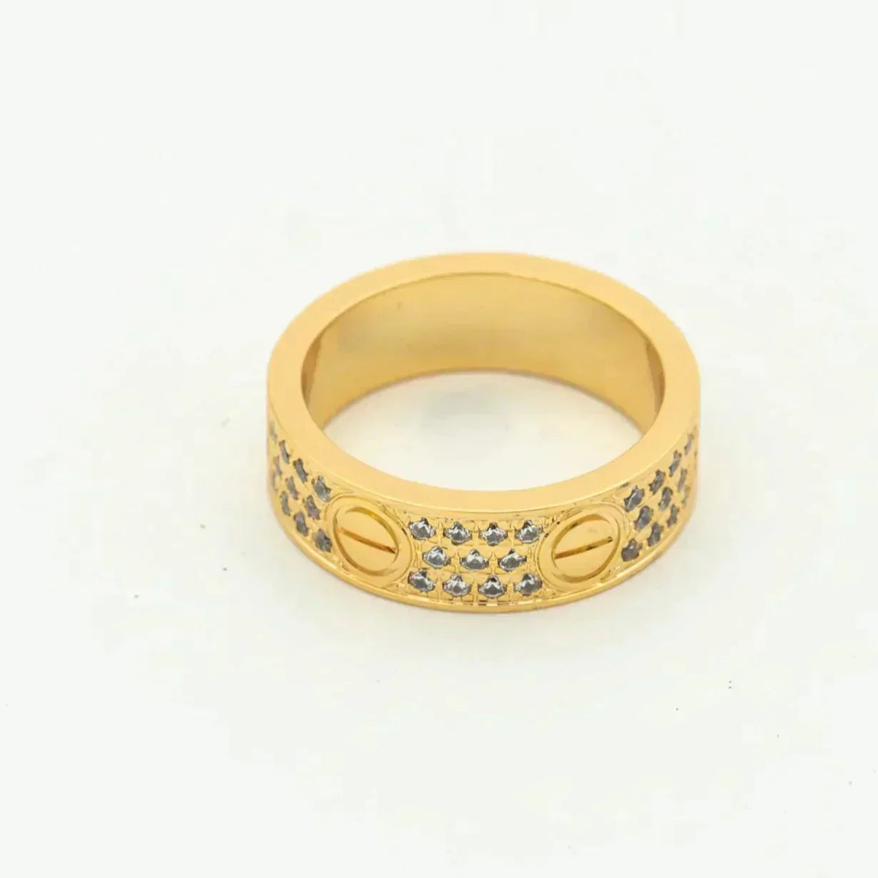 [Renovia Jewelry]LOVE RING 5.5MM DIAMONDS PAVED
