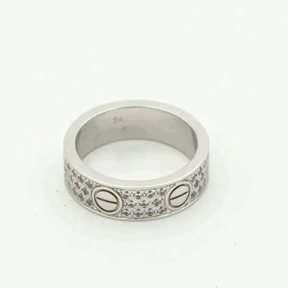 [Renovia Jewelry]LOVE RING 5.5MM DIAMONDS PAVED