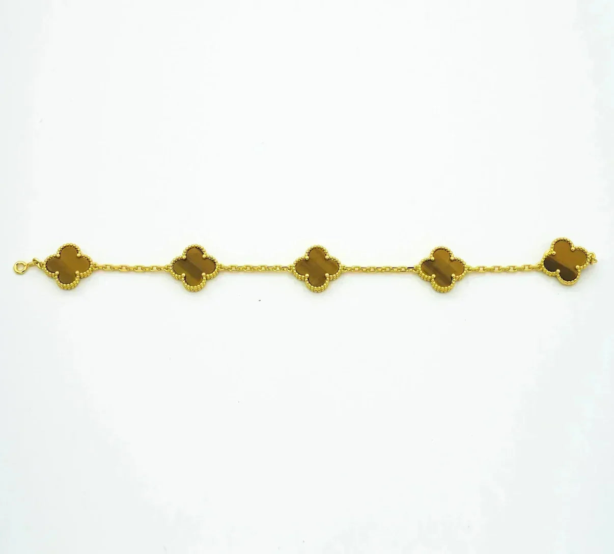 [Renovia Jewelry] CLOVER 5 MOTIFS TIGER EYE BRACELET COLLECTION