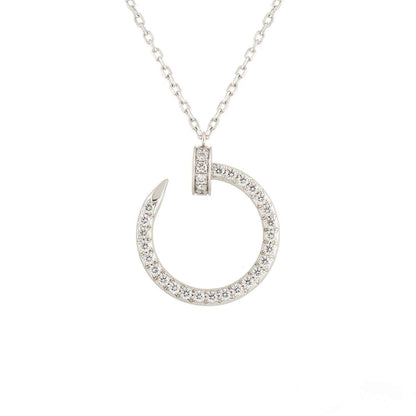 [Renovia Jewelry]JUSTE NECKLACE SILVER DIAMONDS