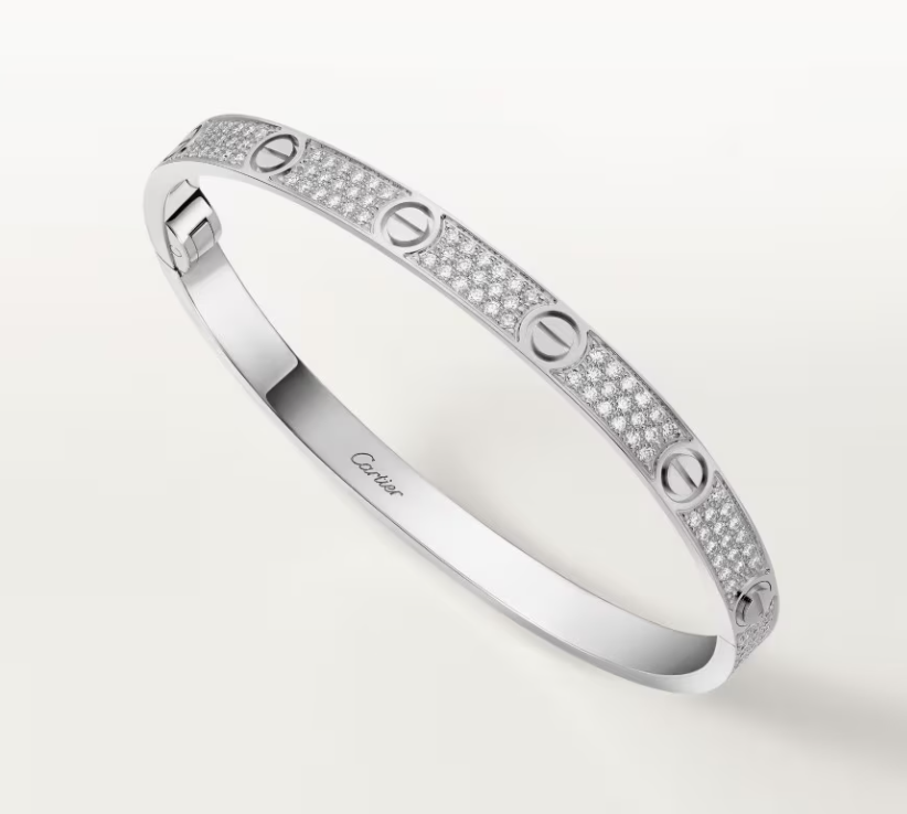 [Renovia Jewelry]NEW-LOVE-4.8MM-Width Diamond-Studded Bracelet