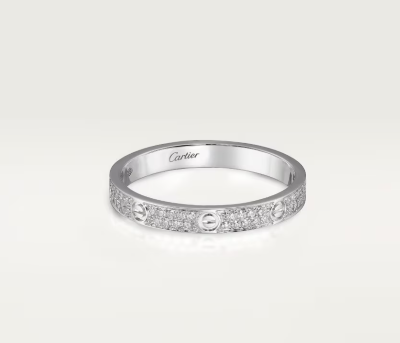 [Renovia Jewelry]LOVE RING 2.6mm-wide full-diamond ring silver