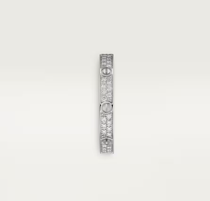 [Renovia Jewelry]LOVE RING 2.6mm-wide full-diamond ring silver