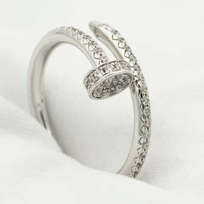 [Renovia Jewelry]JUSTE RING 1.8MM SILVER DIAMONDS