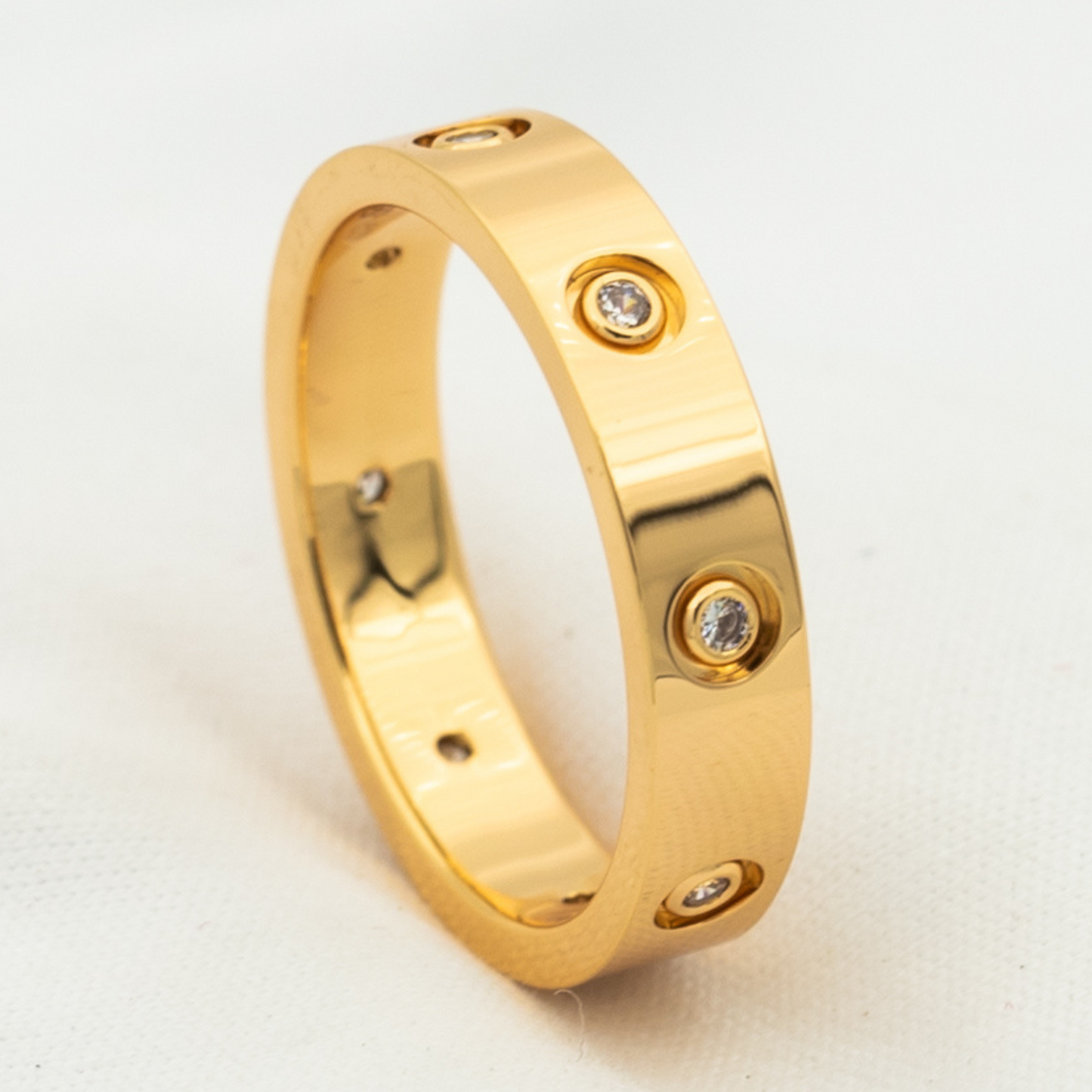 [Renovia Jewelry]LOVE RING 3.6MM 8 DIAMONDS