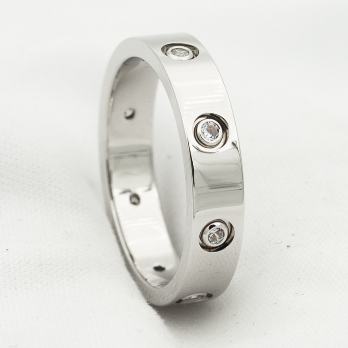 [Renovia Jewelry]LOVE RING 3.6MM 8 DIAMONDS